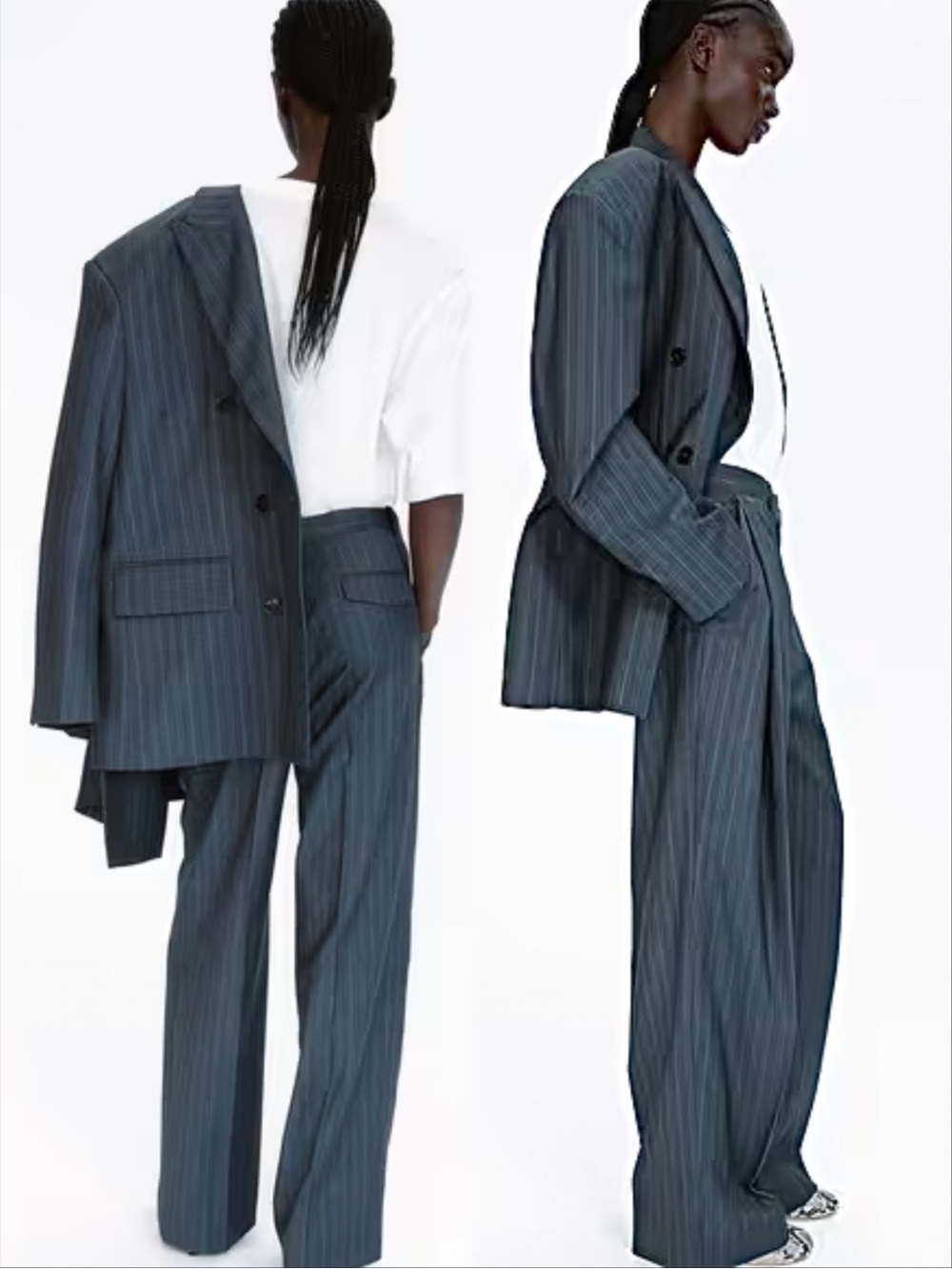 H&M STUDIO. Premium Selection. Oversized Wool Blazer and Pants Suit. XL size! - Picture 2 of 16